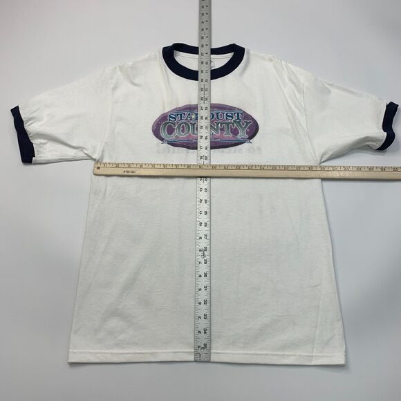Vintage Stardust County Music T Shirt Adult M Medium White Short Sleeve Delta - Picture 8 of 12